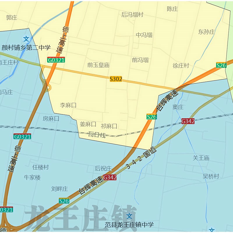 范县地图1.15高清折叠家用办公室书房装饰墙贴新款