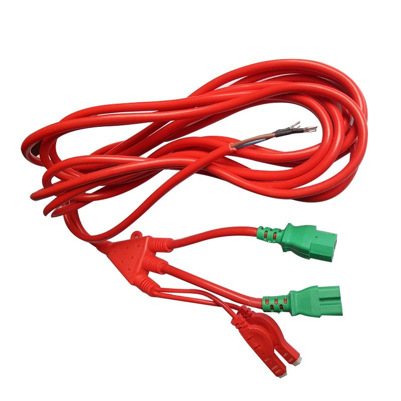 电动车快速充电站充电桩输出线一拖三充电线 5米加长加粗软连接线