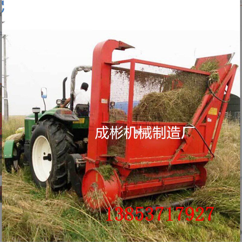 青储玉秸秆回收次粉碎小型收割牧草苜蓿草芦苇粉碎回收