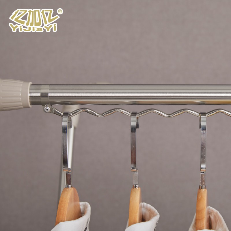 折叠晒衣架落地卧室内家用阳台凉衣架晒架凉晾衣杆不锈钢