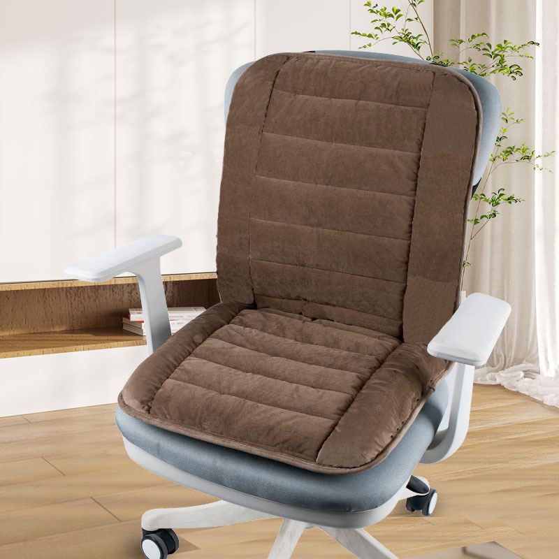 椅子加热坐垫靠垫一体冬季加厚办公室久坐学生宿舍座椅垫电暖垫子