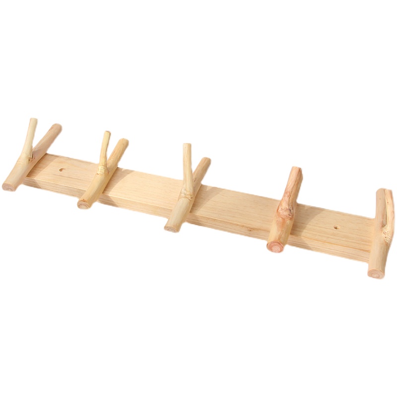 创意实木挂钩天然树杈挂衣钩墙上墙壁衣帽钩民宿酒店装饰挂架