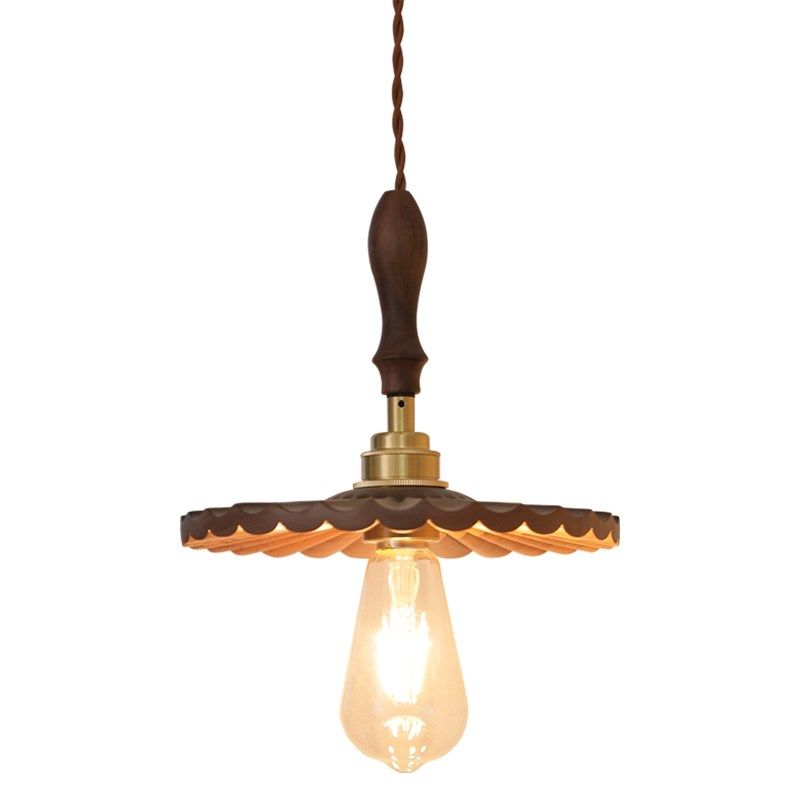 中古风复古高端黄铜吊灯百褶灯罩客厅卧室床头吧台吊线灯,家装灯饰光源,床头/玄关/吧台/过道吊灯,淘宝优惠券,粉丝福利购,淘宝优惠卷