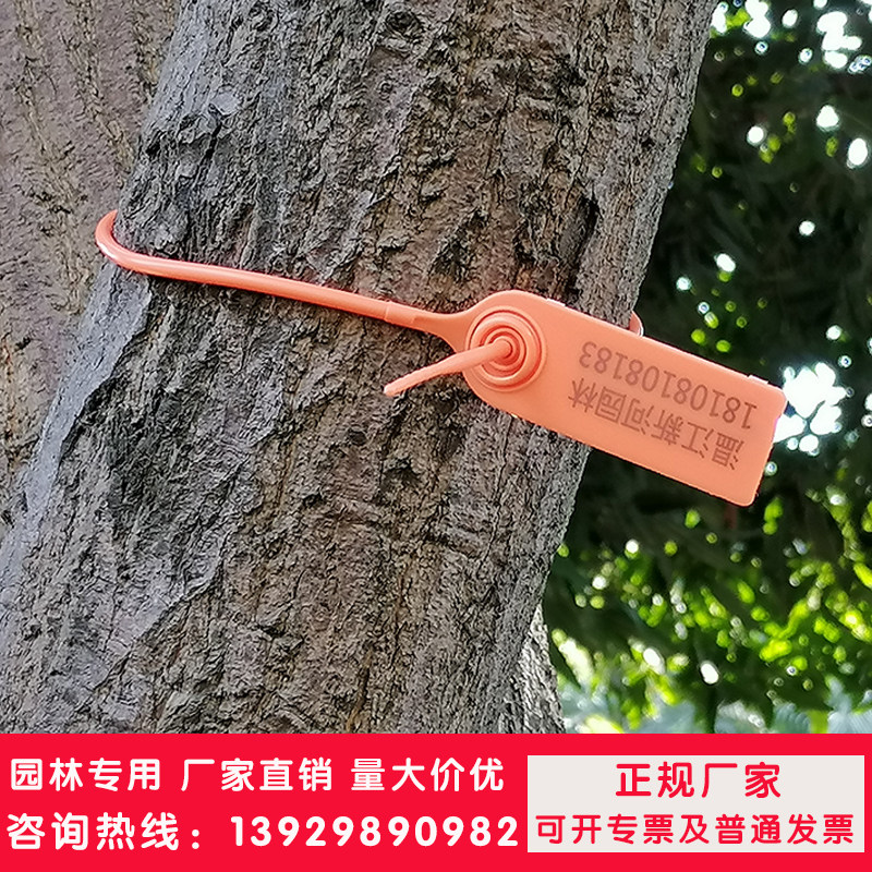 绿化园林物流一次性塑料加长型绑扎带号树标签扣防伪掉铅封锁卡牌