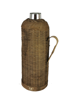 怀旧老物件老式暖水瓶保温热水瓶壶绿色铁皮暖壶农村民俗旧货