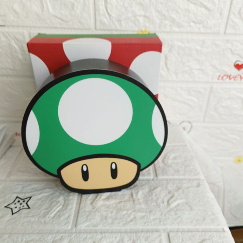 马里奥夜灯超级玛丽问号发声方块砖电竞房间装饰氛围灯