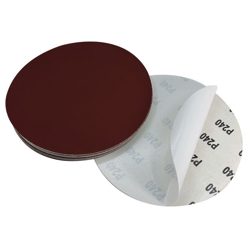 寸mm圆形背胶砂纸砂带机圆盘砂纸氧化铝干磨家具木工抛光砂纸