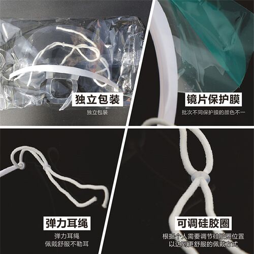 只微笑装塑料口罩餐饮服务员厨师试吃防雾口水食品卫生