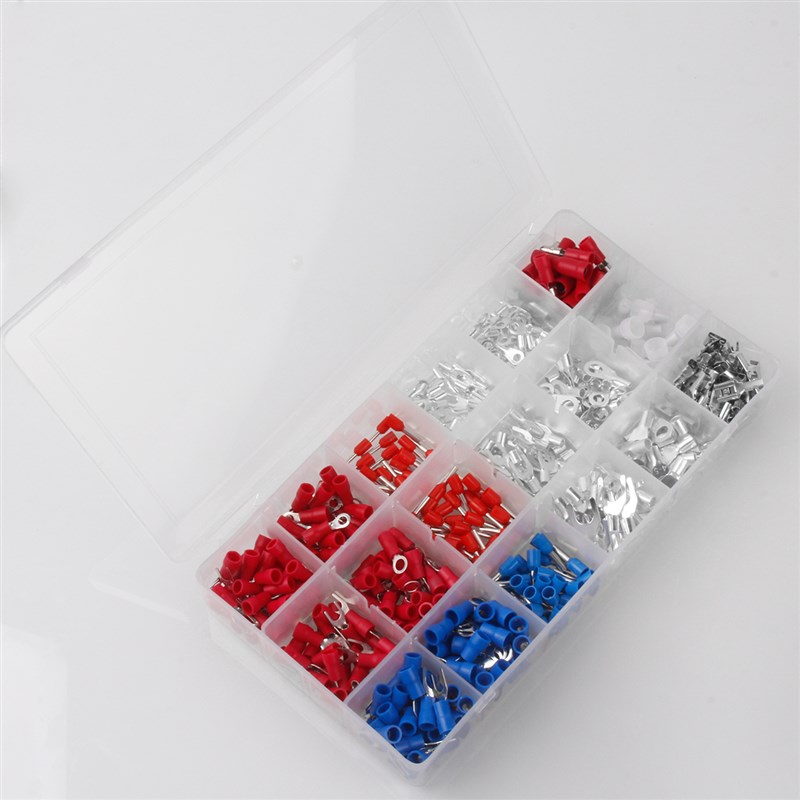 接线端子电线连接器管型绝缘U型叉形圆形插簧插片对接头冷压端子