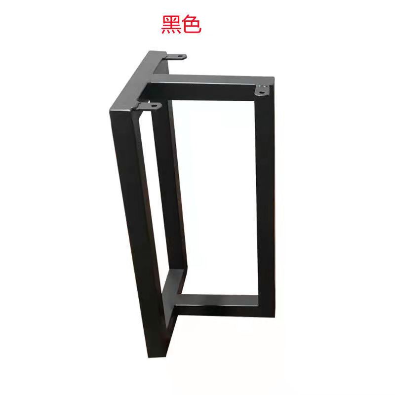 铁艺办公会议桌脚大板桌子支架书桌餐桌腿橱柜支撑茶台吧台腿定制
