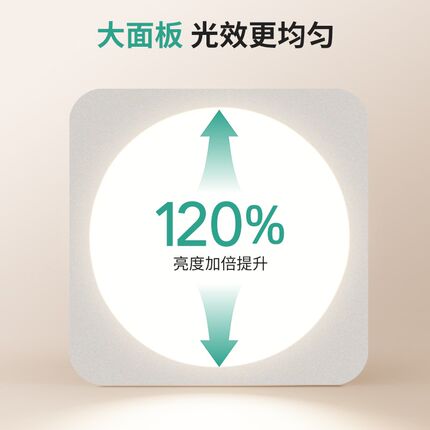 至御明装方形筒灯无灯设计led防眩护眼灯家用过道客厅吸顶筒灯