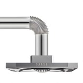 油烟排烟管道加厚金属风管抽风降噪弯头