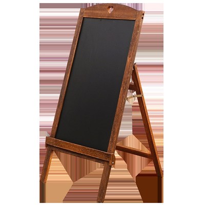 秀艾迪 实木支架式小黑板广告牌摆摊用促销宣传板 咖啡店奶茶店铺