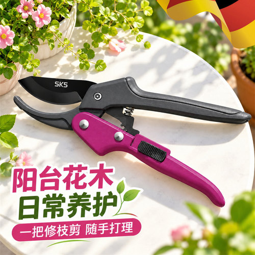 SK5强力园艺剪园林花卉修枝剪