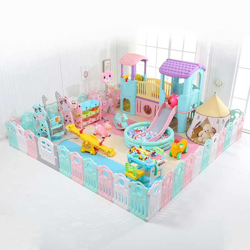 室内儿童乐园小型家用宝宝游戏围栏滑梯游乐场设备淘气堡