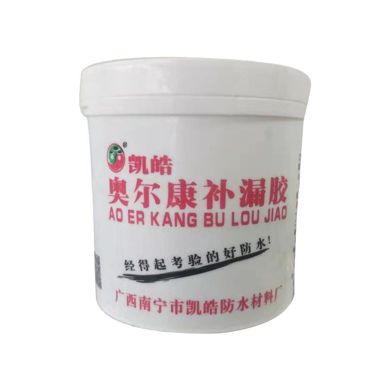 奥尔康补漏胶水性刚柔屋面外墙裂缝补漏防水涂料弹彩钢多彩通用