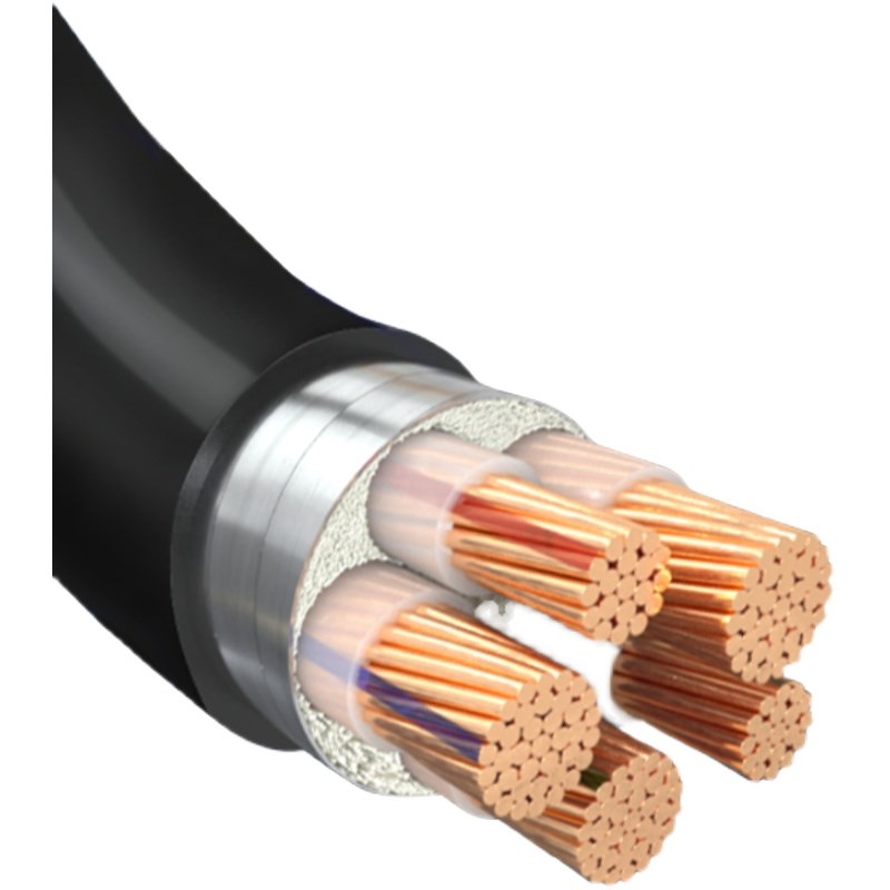 国标铜芯YJV22铠装3+2芯10 1   70 0平方三相五线电缆地埋
