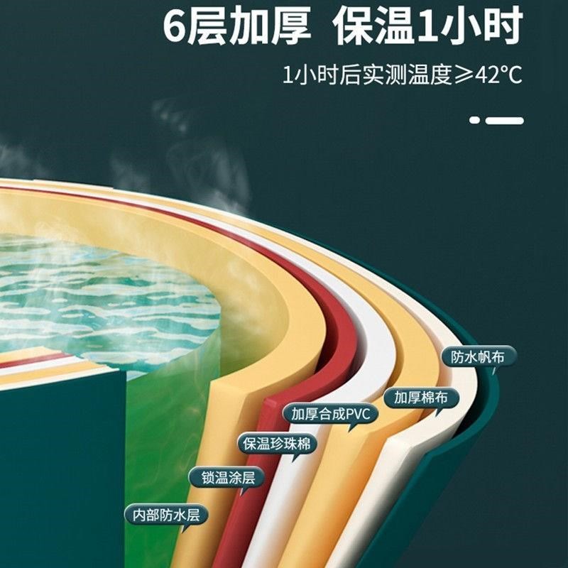 。泡澡桶大人折叠家用全身浴缸儿童沐浴桶可坐自动加热洗澡桶
