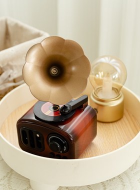 韩风in风复古留声机音乐盒八音盒桌面摆件房间民宿装饰拍照道具