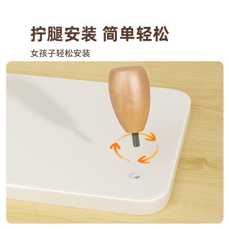 台式电脑增架宿舍笔记本电脑支架显示器实木架办公桌子