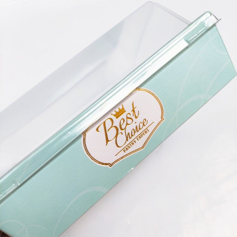 2件中号切片蛋卷盖纸盒班戟盒 雪媚娘青团包装 件