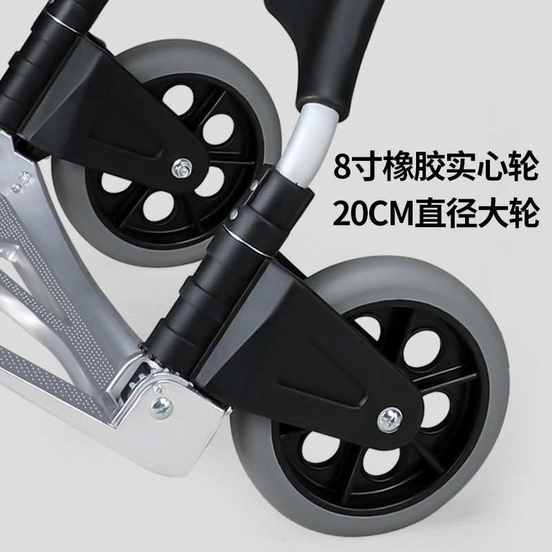 大号铝合金折叠手推车货车老虎车拉货车手拉车载重王拖车FW9L