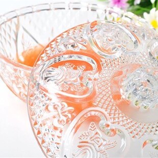 装小碗的醉虾带盖子玻璃甜品u碗燕窝沙拉碗咸菜碗糖缸盛切好水果