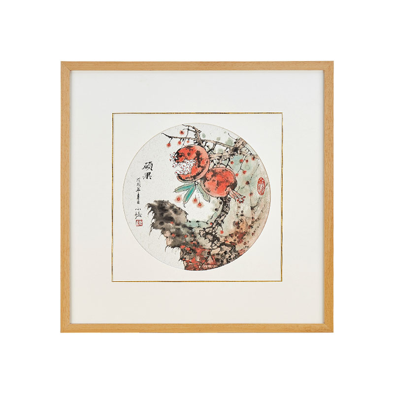 斗方国画框字g画框装裱画框书法定制正方形裱框挂墙宣纸卡纸实木