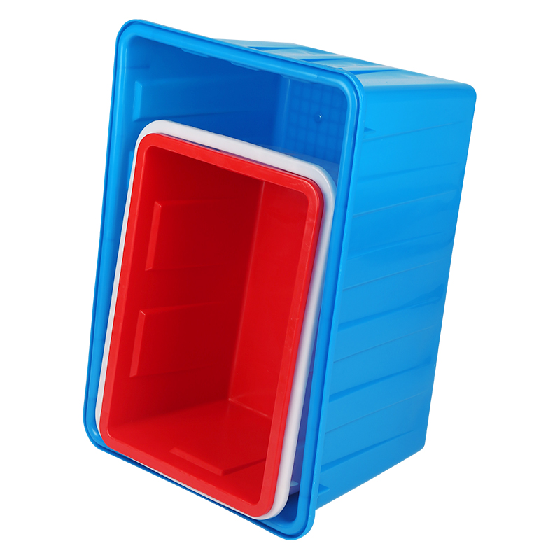 水产养殖周转箱蓄水箱大号塑料加A厚卖鱼养龟泡瓷砖长方形家用带