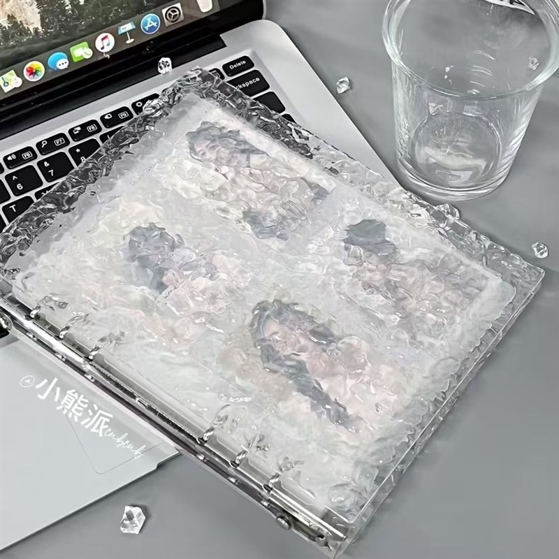 水晶卡册四宫格3寸小卡爱豆专辑追星小I马宝莉收纳册活页本亚克力