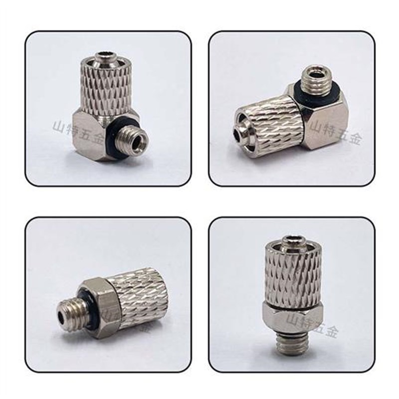 气动迷你微型快拧直i通MPC3/4/6-M3/M4/M5/M6弯头MPL 三通软管接