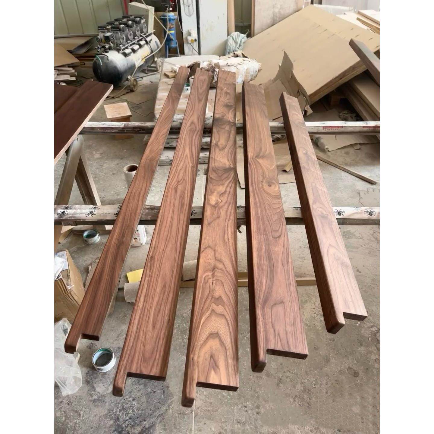 北美黑胡桃木窗台板 飘窗包边实木板材原木木料加工木质定制桌面