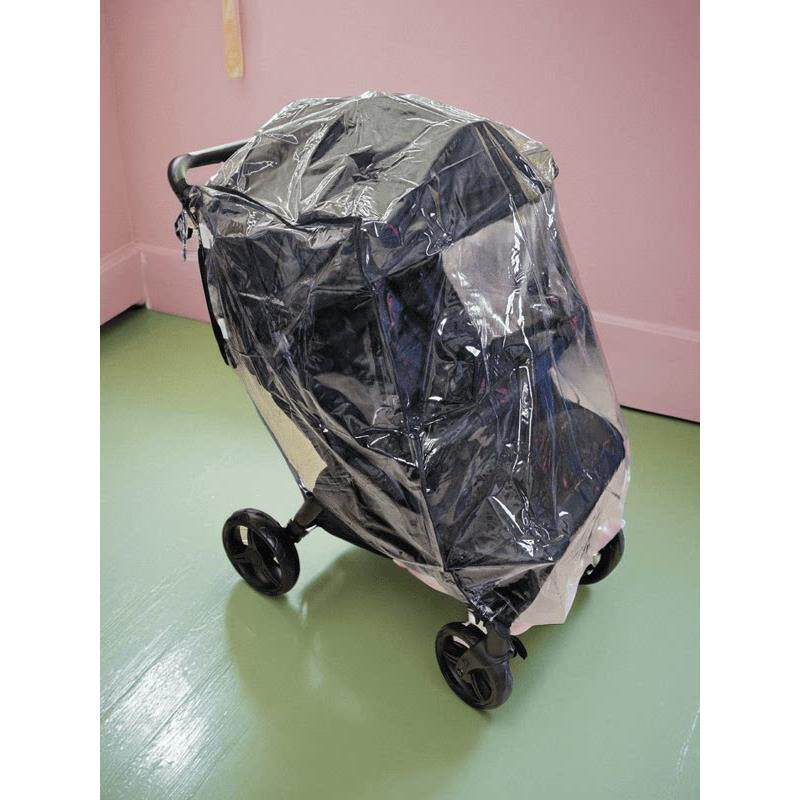 硕士Master双胞胎婴儿推车通用雨罩雨披挡风罩防雨罩通用雨罩