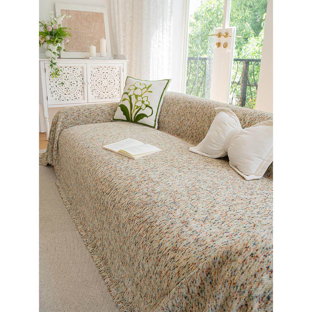 2025新款法式沙发盖布巾四季通用雪尼尔防滑沙发垫防猫抓全包套罩