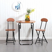 休闲圆桌桌子餐桌小户型阳台白色小圆桌宿舍饭桌