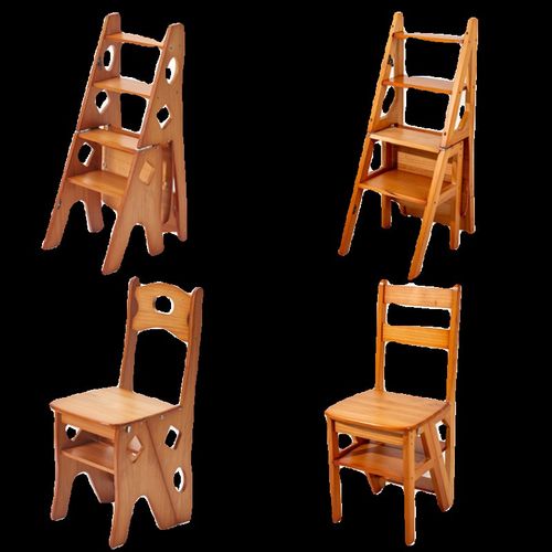 实木梯椅家用梯子椅子折叠伸缩两用梯凳室内登高人字梯楼梯多功能