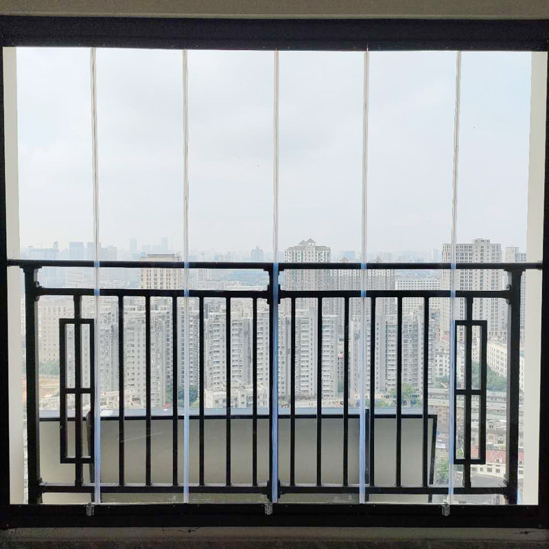 雍朗无框阳台窗定制玻璃门窗封装窗钢化玻璃外铝合金窗