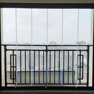 雍朗无框阳台窗定制玻璃门窗封装窗钢化玻璃外铝合金窗