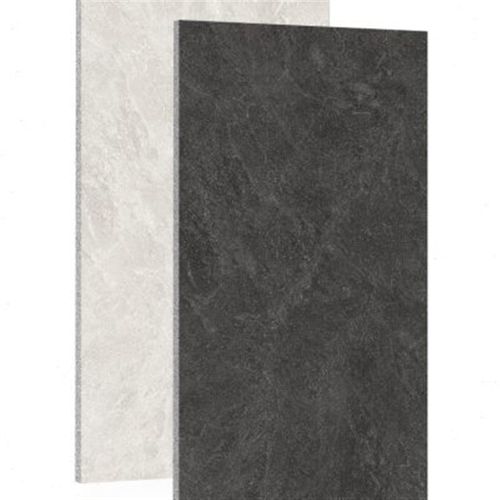 极简侘寂风干粒面精抛凹凸质感灰色石纹微水泥奶黄墙地砖