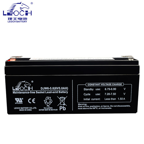 LEOCH理士DJW6-5.0(6V5AH)梅特勒专用CUB防潮型蓄电池电子秤电池