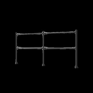 超市收银台通道护栏隔离栏杆进出口器禁行摆门购物车围护栏