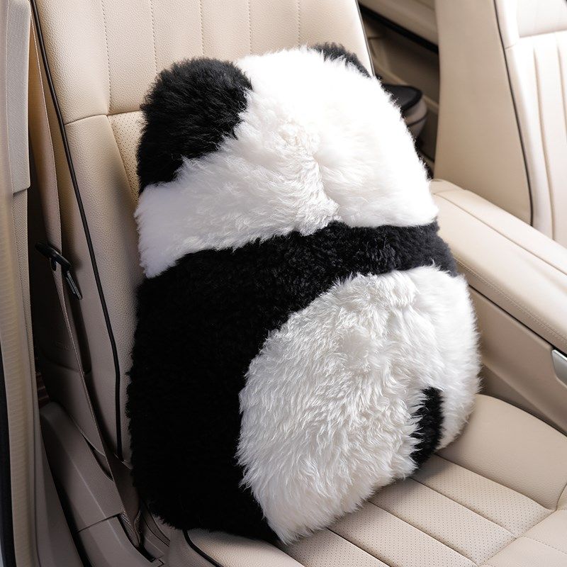 爱熊猫抱枕靠背坐垫羊毛皮草抱枕坐垫家用车载靠垫学生椅子座垫,居家布艺,靠垫/抱枕,淘宝优惠券,粉丝福利购,淘宝优惠卷
