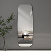 异形镜子风规则全身镜墙壁挂式 免打挂墙穿衣试衣镜