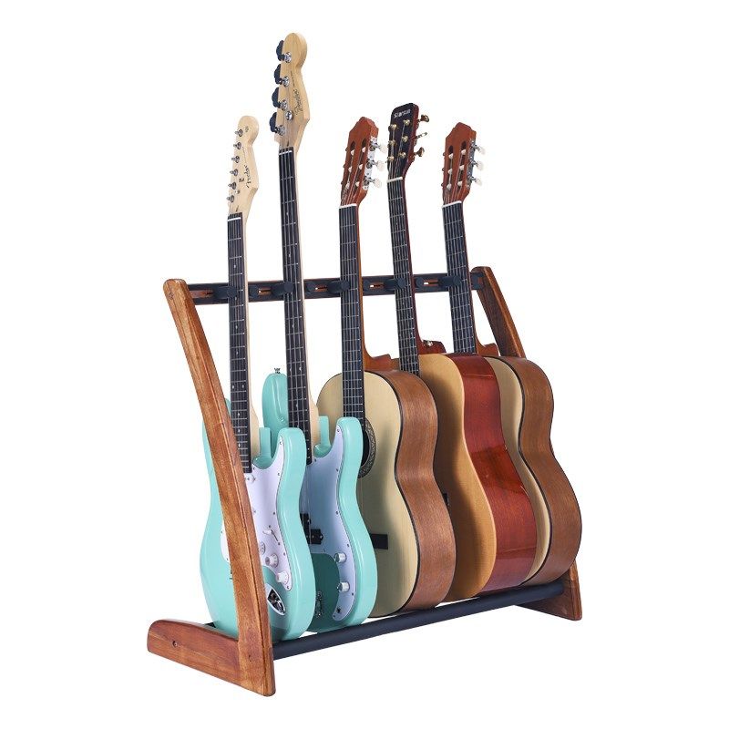 实木吉他架多头展架 电吉他展示陈列架子放把吉他支架放置架