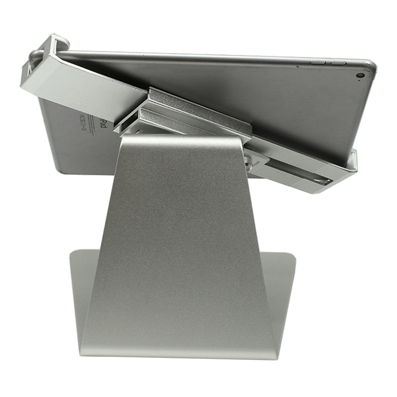 平板支架电脑带锁防盗展示前台收银点餐固定横竖翻转夹