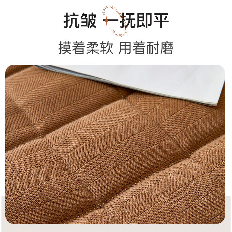 雪尼尔沙发垫子四季通用防滑现代办公室红实木沙发垫坐垫定制