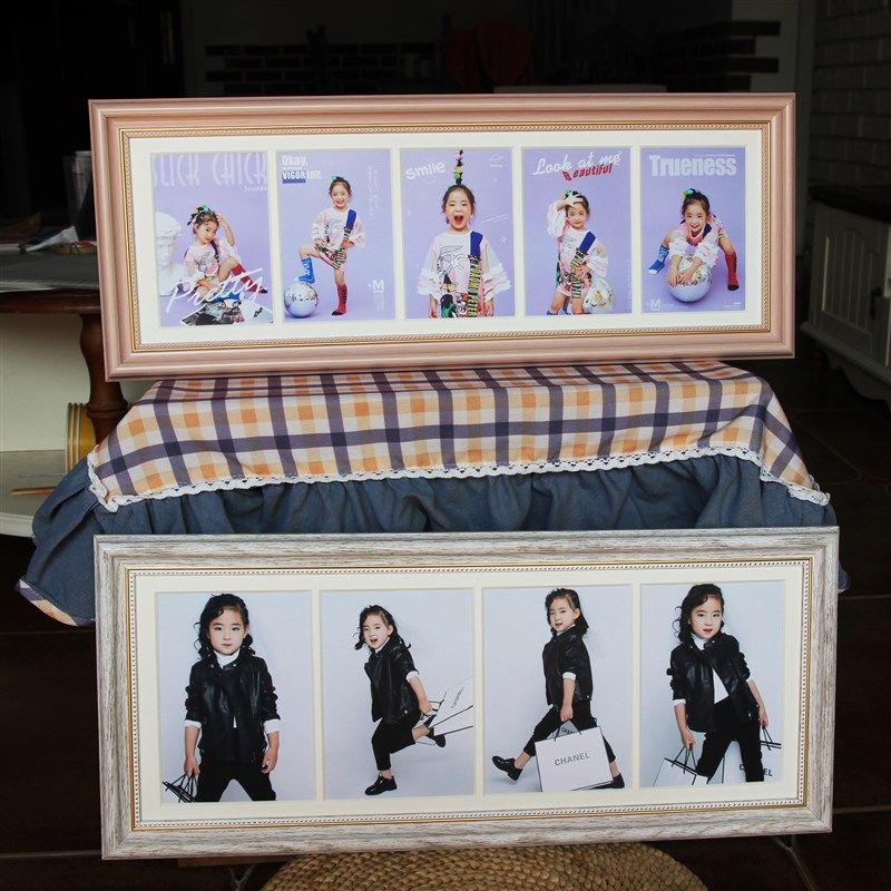 冲洗照片做成相框摆台加卡纸寸三连四联多张儿童宝宝挂墙,家居饰品,相框/画框,淘宝优惠券,粉丝福利购,淘宝优惠卷
