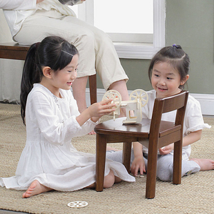 新品实木学生靠背椅家用小椅子宝宝吃饭餐椅防滑矮板凳