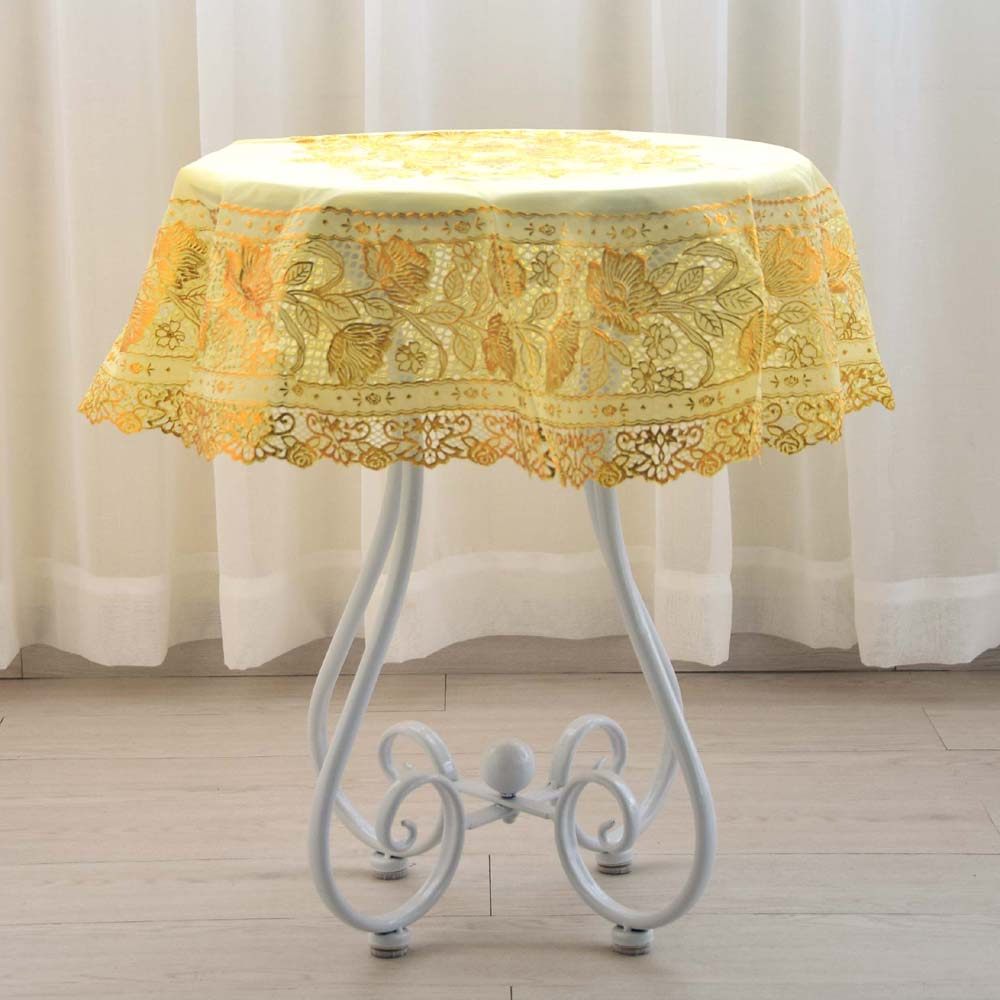 欧式烫金圆形奢华餐垫 隔热垫桌垫茶几垫餐桌布圆桌布直径9,居家布艺,桌布,淘宝优惠券,粉丝福利购,淘宝优惠卷
