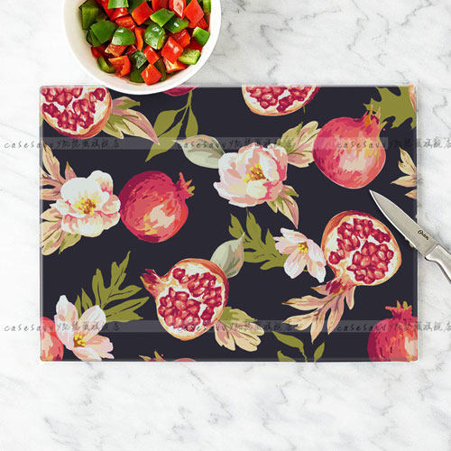 全钢化菜板砧板 切水果板石榴辅食 易洗 画 隔热垫